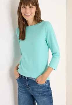Basic shirt in effen kleur
