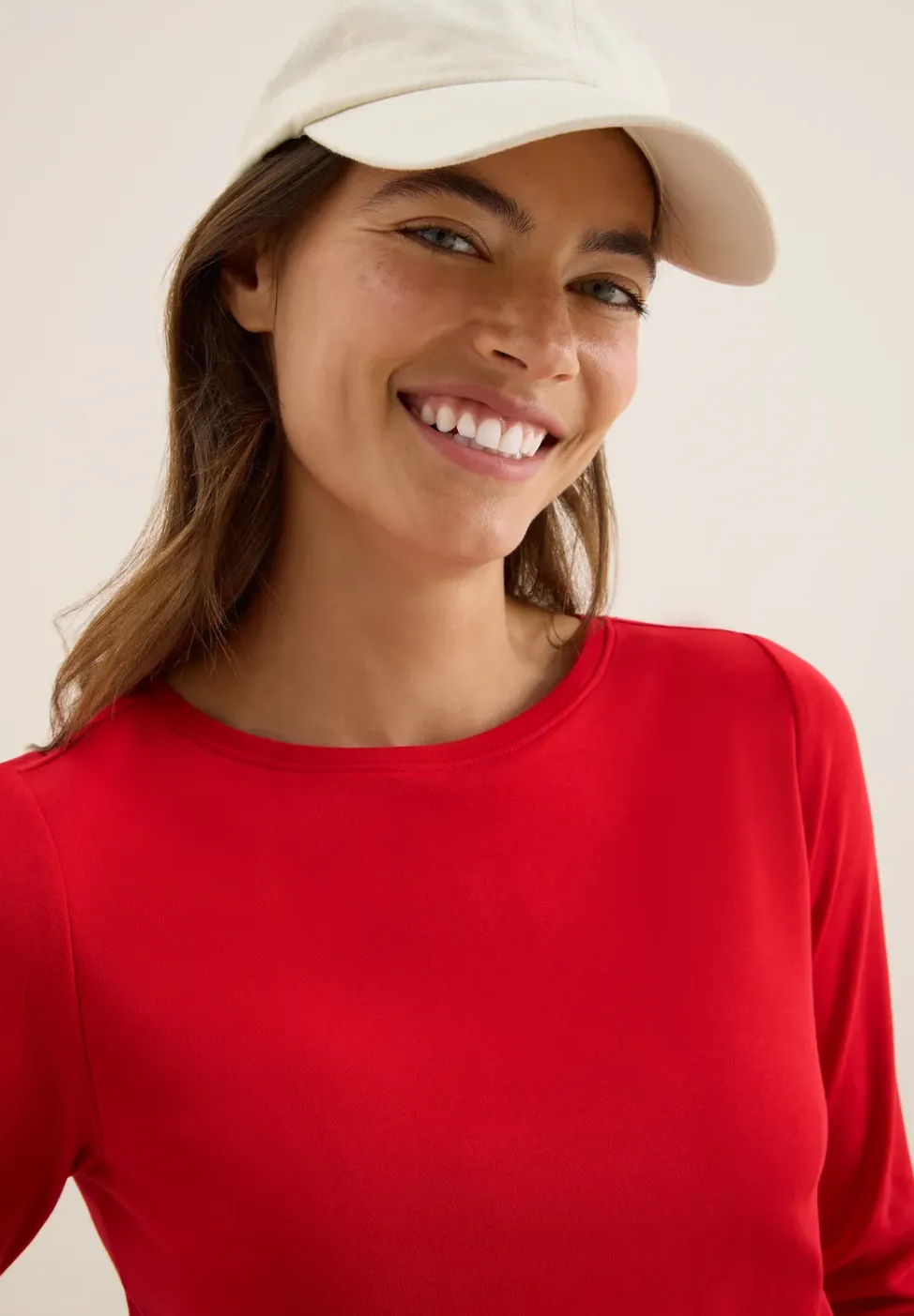 Basic shirt in effen kleur
