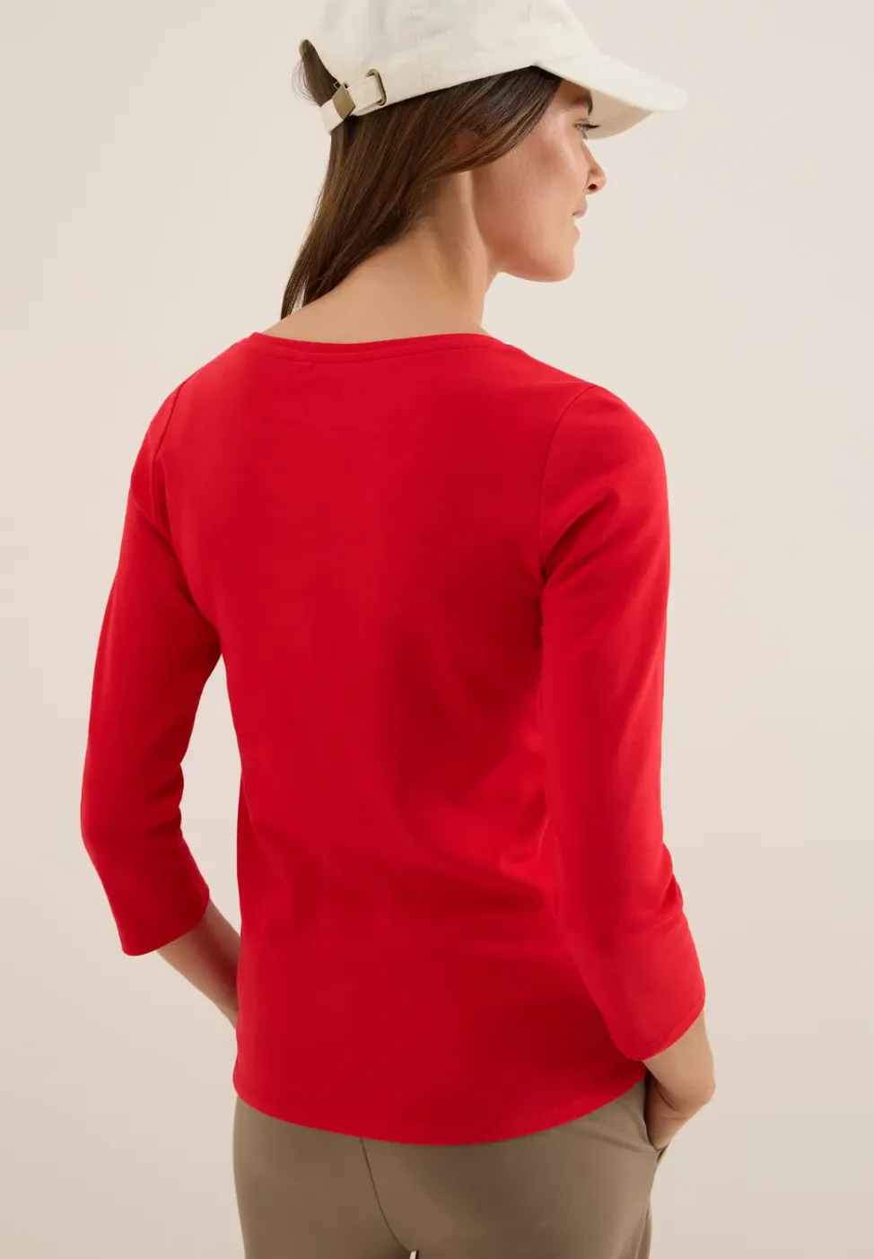 Basic shirt in effen kleur