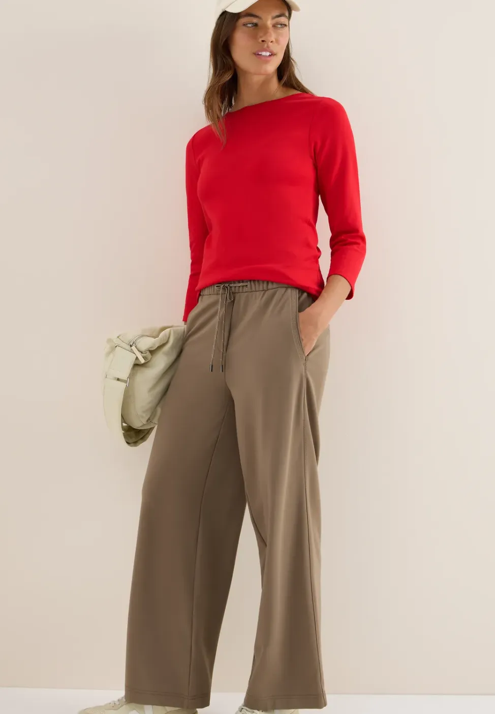 Basic shirt in effen kleur