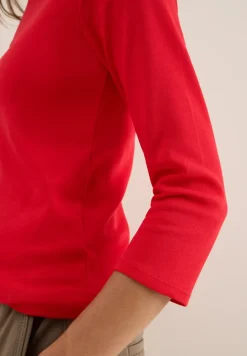 Basic shirt in effen kleur