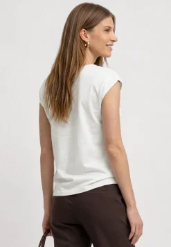 Basic shirt met boothals