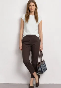 Basic shirt met boothals