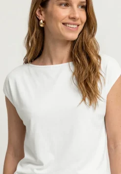 Basic shirt met boothals