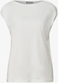 Basic shirt met boothals