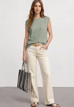 Basic shirt met boothals