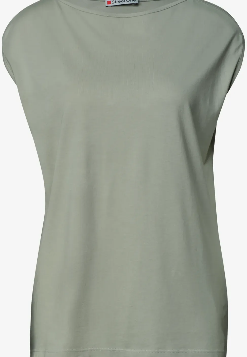 Basic shirt met boothals