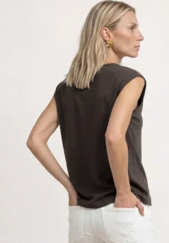 Basic shirt met boothals