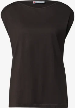 Basic shirt met boothals