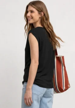 Basic shirt met boothals