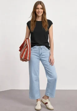 Basic shirt met boothals