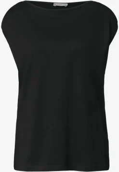 Basic shirt met boothals