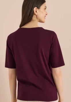 Basic Shirt met boothals