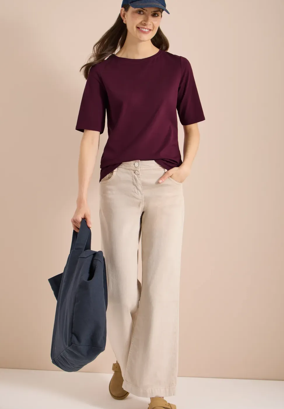Basic Shirt met boothals
