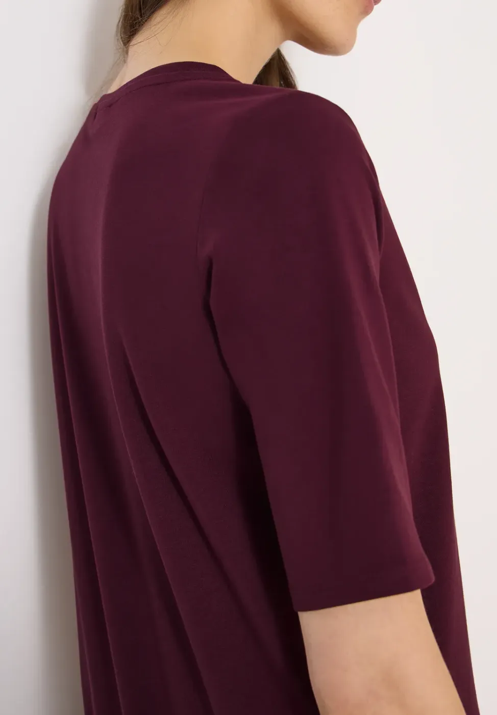 Basic Shirt met boothals