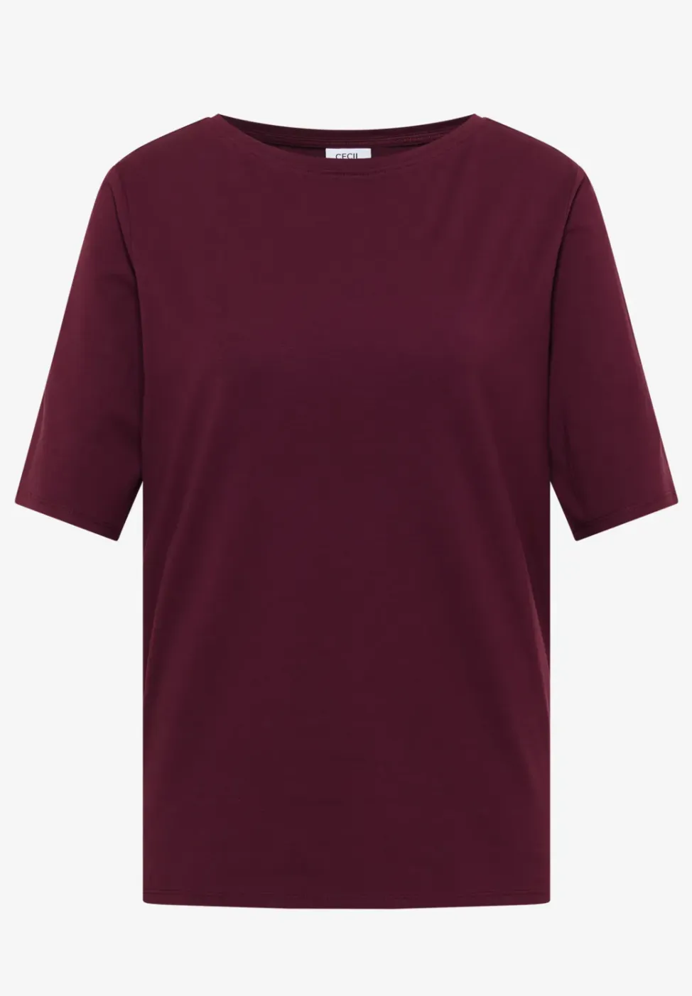 Basic Shirt met boothals