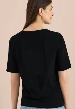 Basic Shirt met boothals
