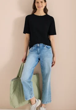 Basic Shirt met boothals