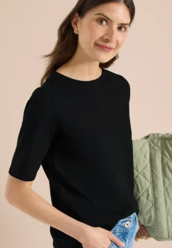 Basic Shirt met boothals