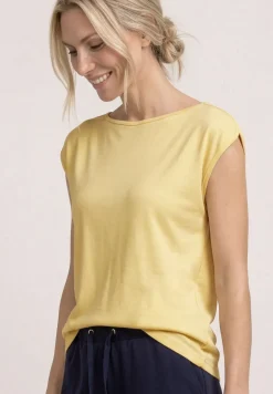 Basic shirt met boothals