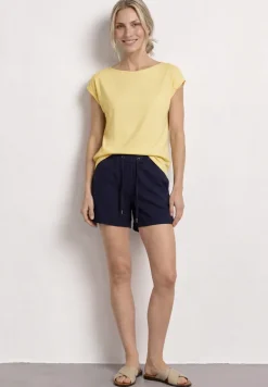 Basic shirt met boothals