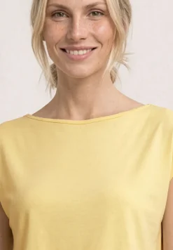 Basic shirt met boothals