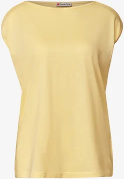 Basic shirt met boothals
