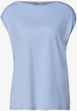 Basic shirt met boothals