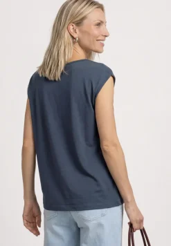 Basic shirt met boothals