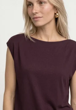 Basic shirt met boothals