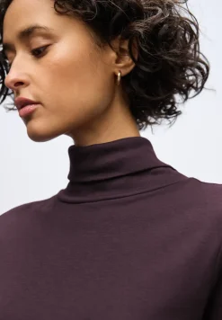 Basic shirt met coltrui