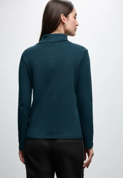 Basic shirt met coltrui