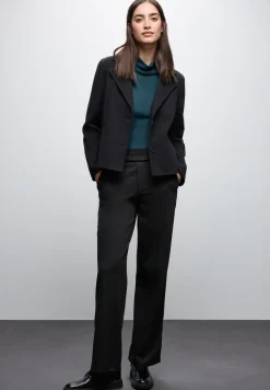 Basic shirt met coltrui