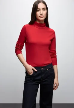 Basic shirt met coltrui