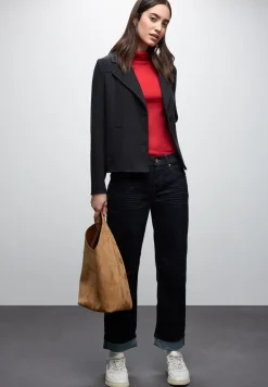 Basic shirt met coltrui
