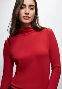 Basic shirt met coltrui