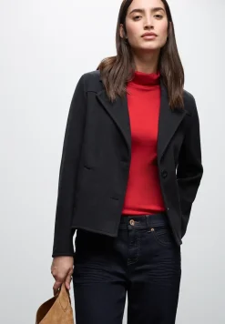 Basic shirt met coltrui