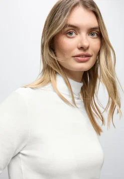 Basic shirt met coltrui