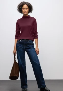 Basic shirt met coltrui