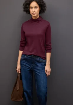Basic shirt met coltrui