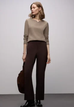 Basic shirt met geribbelde textuur
