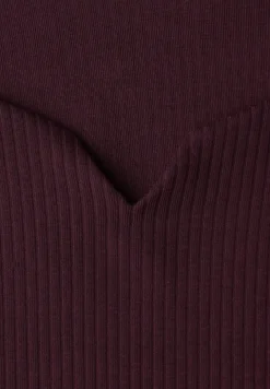 Basic shirt met geribbelde textuur