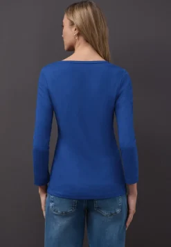Basic shirt met knoopdetail