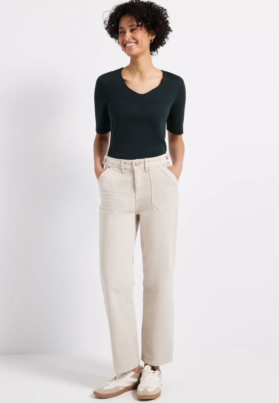 Basic shirt met korte mouwen
