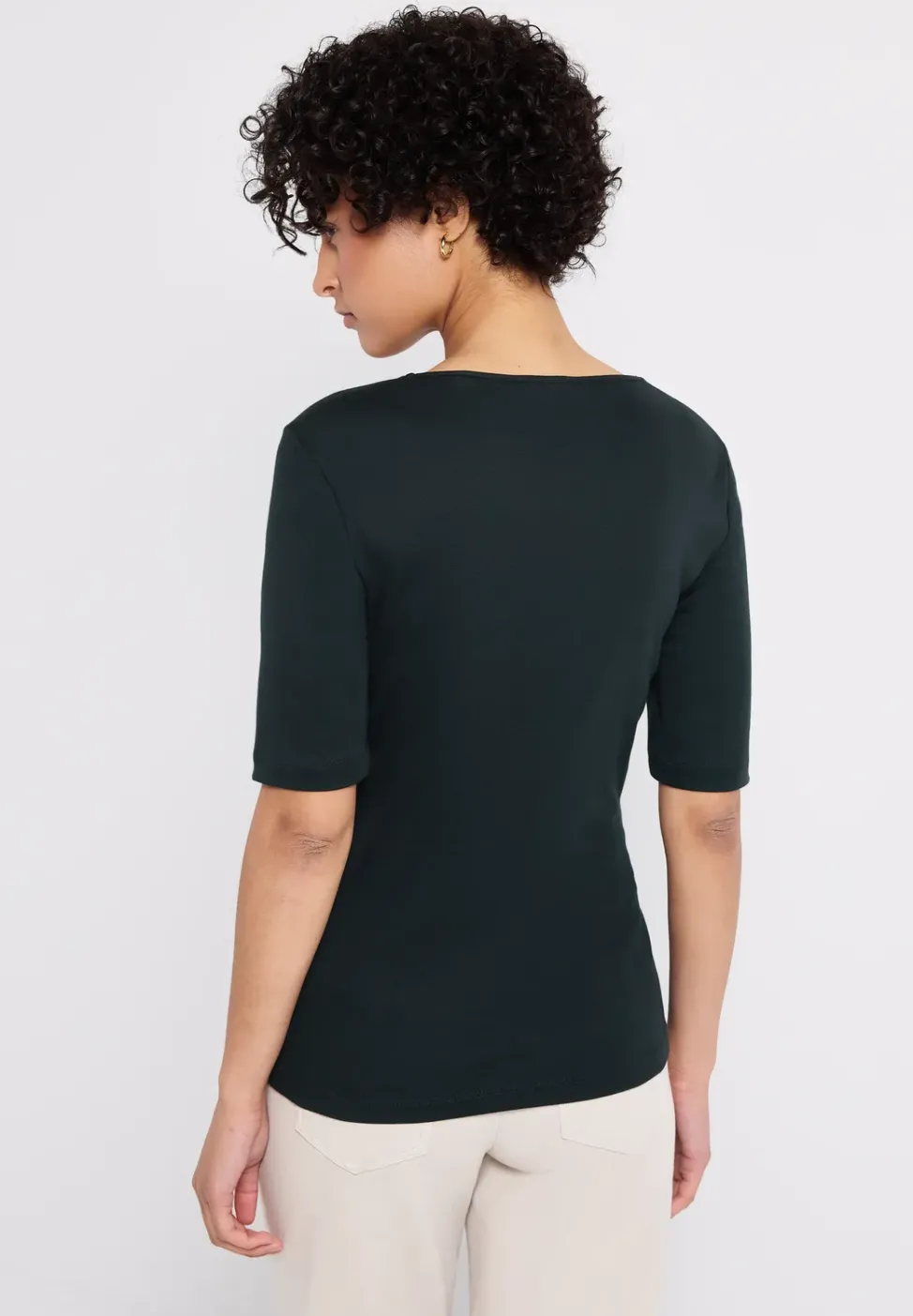 Basic shirt met korte mouwen