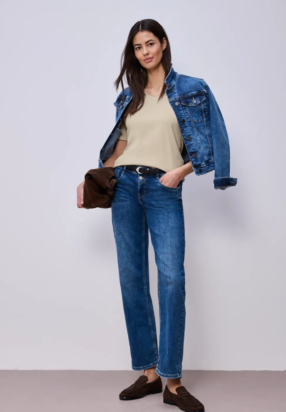 Basic shirt met korte mouwen