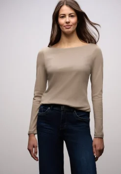 Basic shirt met lange mouwen