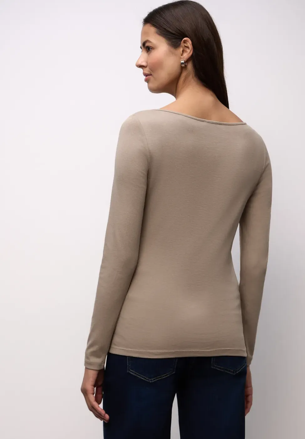 Basic shirt met lange mouwen