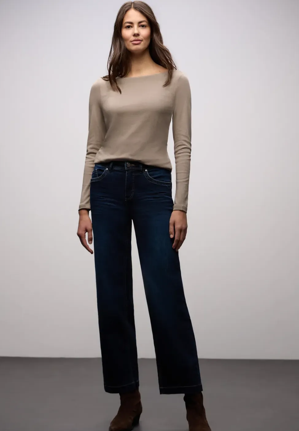 Basic shirt met lange mouwen