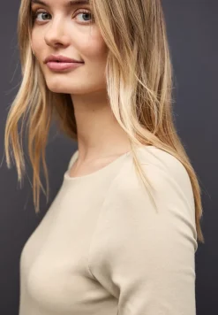 Basic shirt met lange mouwen
